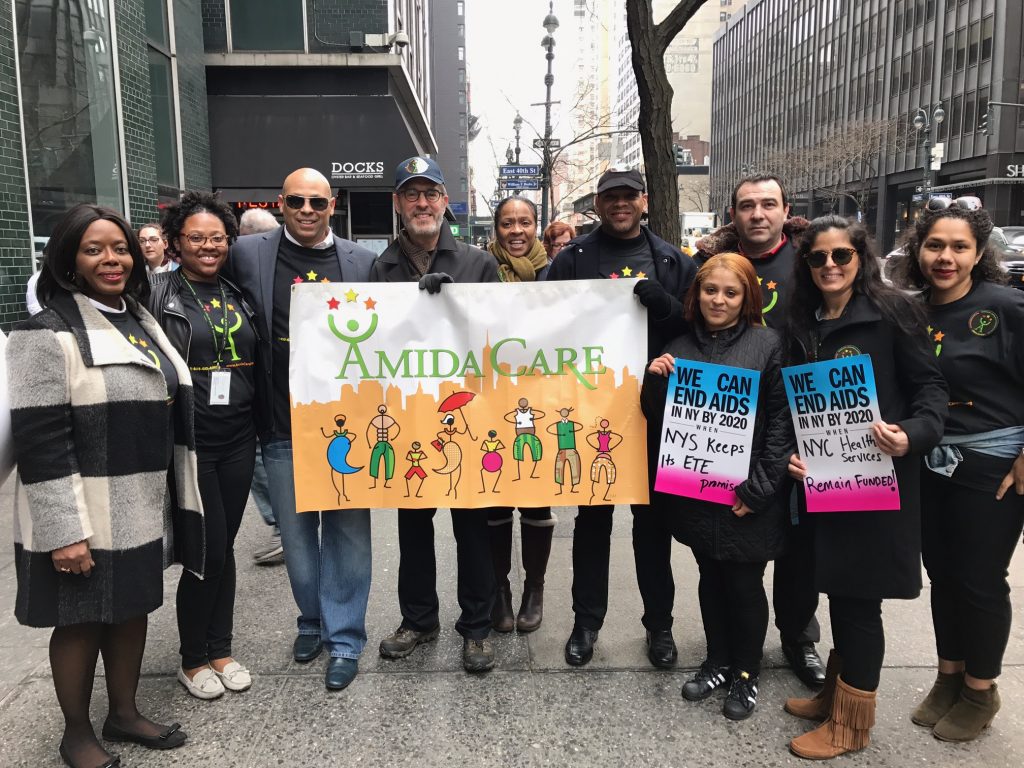 Rally by Amida Care for Healthaid in NYC