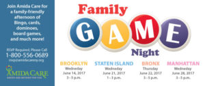 Family Game Night at Amida Care in NYC