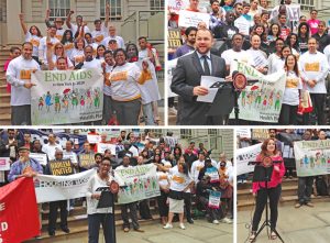 NYC HIC/AIDS Funding rally by Community Organizations & Civic Leaders