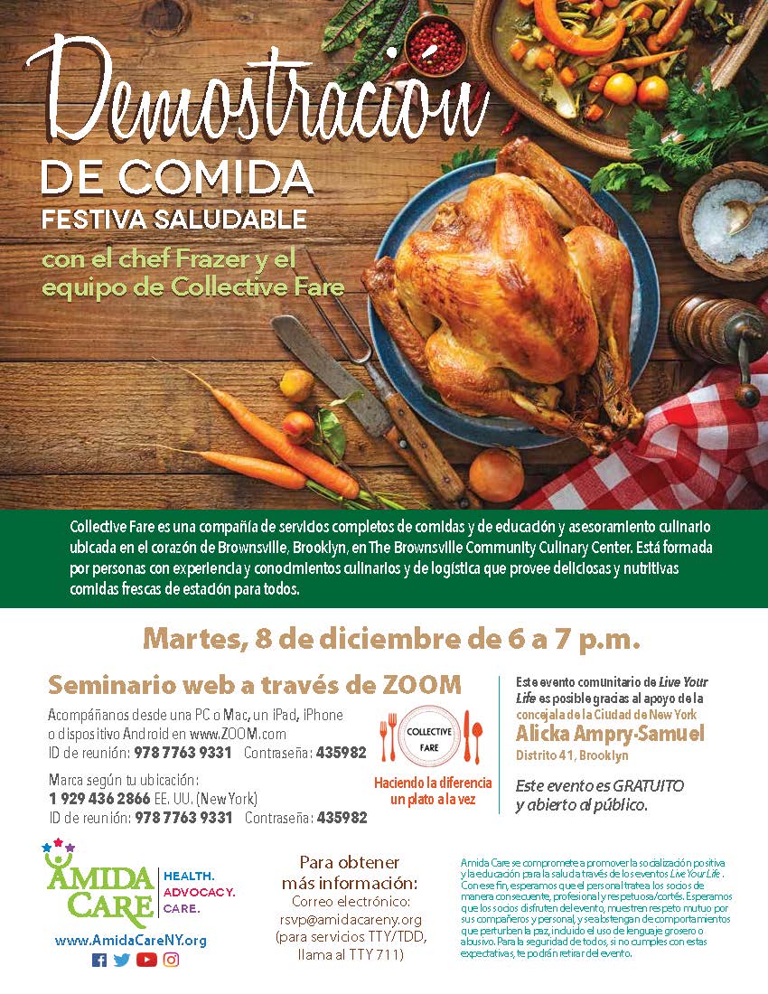 Demostraci n De Comida Festiva Saludable 8 De Diciembre Del 2020 